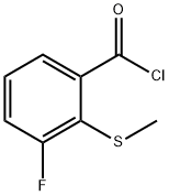 Benzoyl chloride, 3-fluoro-2-(methylthio)- (9CI)