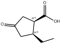 Cyclopentanecarboxylic acid, 2-ethyl-4-oxo-, cis- (9CI)