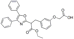 ethyl alpha-((3-(2-hydroxy-2-oxoethoxy)phenyl)methyl)-4,5-diphenyl-2-oxazoleacetate