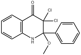 4(1H)-Quinolinone,  3,3-dichloro-2,3-dihydro-2-methoxy-2-phenyl-