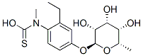 [[2-ETHYL-4-[(2S,3R,4R,5S,6S)-3,4,5-TRIHYDROXY-6-METHYL-OXAN-2-YL]OXY- PHENYL]METHYLAMINO]METHANETHIOIC ACID