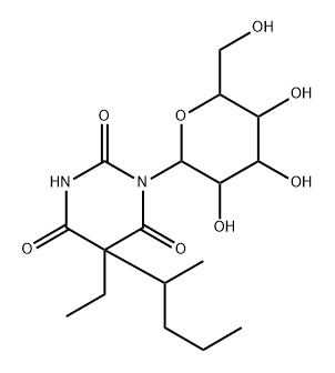 1-(glucopyranosyl)pentobarbital