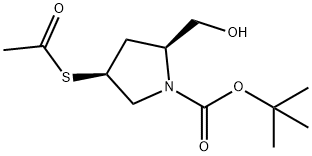 (2S,4S)-4-(乙酰基硫代)-2-(羟基甲基)-1-吡咯烷羧酸-1,1-二甲基乙酯