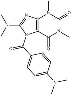 1H-Purine-2,6-dione,  8-(dimethylamino)-7-[4-(dimethylamino)benzoyl]-3,7-dihydro-1,3-dimethyl-