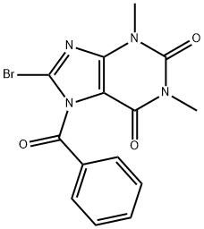 1H-Purine-2,6-dione,  7-benzoyl-8-bromo-3,7-dihydro-1,3-dimethyl-