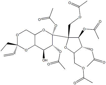 4,6-O-(1-ethoxy-2-propenylidene)sucrose hexaacetate