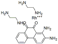 bis(ethylenediamine)(9,10-phenanthrenequinonediamine)rhodium(III)