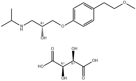 2-Propanol, 1-[4-(2-methoxyethyl)phenoxy]-3-[(1-methylethyl)amino]-, (R)-, [R-(R*,R*)]-2,3-dihydroxybutanedioate (2:1) (salt)
