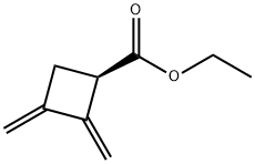 Cyclobutanecarboxylic acid, 2,3-bis(methylene)-, ethyl ester, (R)- (9CI)
