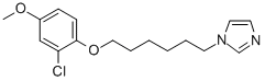 1-(6-(2-chloro-4-methoxyphenoxy)hexyl)imidazole HCl