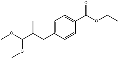 Benzoic acid, 4-(3,3-dimethoxy-2-methylpropyl)-, ethyl ester (9CI)