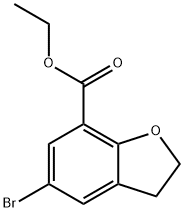 7-Benzofurancarboxylic acid, 5-broMo-2,3-dihydro-, ethyl ester