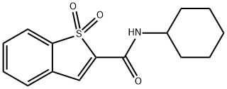 Benzobthiophene-2-carboxamide, N-cyclohexyl-, 1,1-dioxide