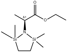 1-Aza-2,5-disilacyclopentane-1-acetic  acid,  -alpha-,2,2,5,5-pentamethyl-,  ethyl  ester,  (S)-  (9CI)