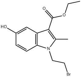 Indole-3-carboxylic acid, 1-(2-bromoethyl)-5-hydroxy-2-methyl-, ethyl  ester