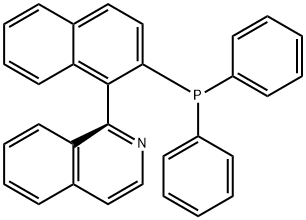 (S)-(-)-1-(2-DIPHENYLPHOSPHINO-1-NAPHTHYL)ISOQUINOLINE;(R)-(+)-1-(2-DIPHENYLPHOSPHINO-1-NAPHTHYL)ISOQUINOLINE