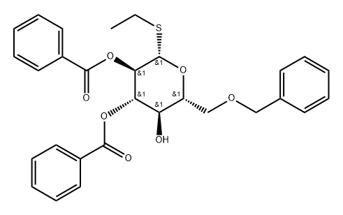 ETHYL 2,3-DI-O-BENZOYL-6-O-BENZYL-1-THIO-Β-D-GLUCOPYRANOSIDE乙基 2,3-二-O-苯甲酰基-6-O-苄基-1-硫代-Β-D-吡喃葡萄糖苷