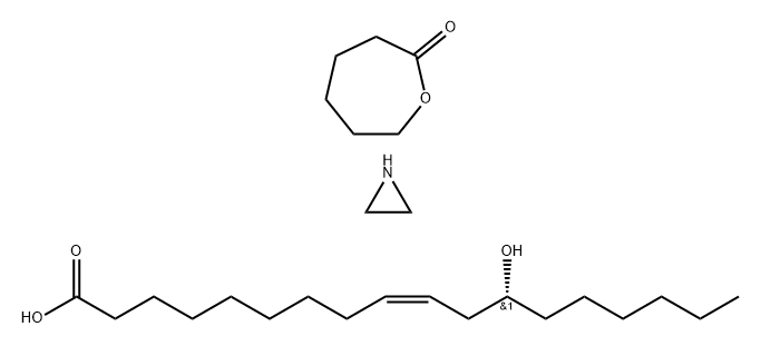 9-Octadecenoic acid, 12-hydroxy-, (9Z,12R)-, polymer with aziridine and 2-oxepanone