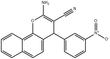 4H-Naphtho[1,2-b]pyran-3-carbonitrile,2-amino-4-(3-nitrophenyl)-