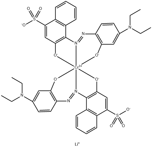 trilithium bis(4-((4-(diethylamino)-2-hydroxyphenyl)azo)-3-hydroxy-1-naphthalenesulfonato(3-))chromate(3-)