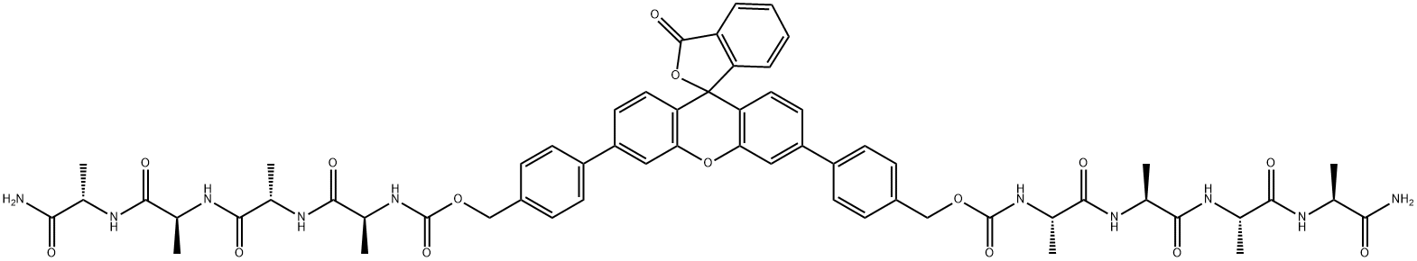 bis(N-benzyloxycarbonyltetraalanyl)rhodamine