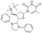 3'-O-(TBDMS)-5'-DEOXY-5'-(1,3-DIPHENYL-2-IMIDAZOLIDINYL)THYMIDINE