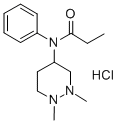 N-(Hexahydro-1,2-dimethyl-4-pyridazinyl)-N-phenylpropanamide hydrochlo ride