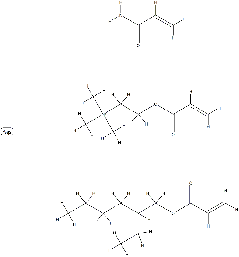 Ethanaminium, N,N,N-trimethyl-2-(1-oxo-2-propenyl)oxy-, chloride, polymer with 2-ethylhexyl 2-propenoate and 2-propenamide