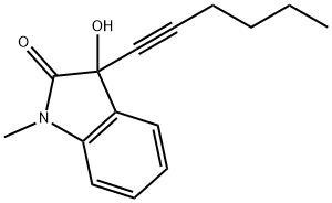 1-methyl-3-(1-hexynyl)-3-hydroxy-2-indolinone