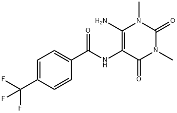 Benzamide,  N-(6-amino-1,2,3,4-tetrahydro-1,3-dimethyl-2,4-dioxo-5-pyrimidinyl)-4-(trifluoromethyl)-