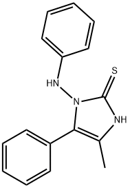 2H-Imidazole-2-thione, 1,3-dihydro-4-methyl-5-phenyl-1-(phenylamino)-