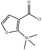 3-Furancarbonyl chloride, 2-(trimethylsilyl)- (9CI)