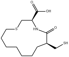 6-(mercaptomethyl)-5-oxo-1-thia-4-azacyclotridecane-3-carboxylic acid