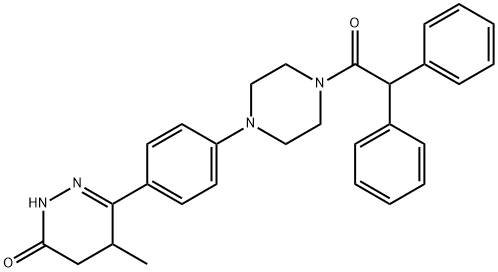6-(diphenylacetylpiperazinyl)pheny-5-methyl-4,5-dihydro-3-(2H)-pyridazinone