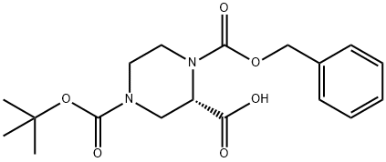 (S)-4-叔丁氧羰基-1-苄氧羰基-2-哌嗪羧酸
