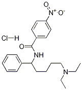 N-[5-(Diethylamino)-1-phenylpentyl]-4-nitrobenzamide hydrochloride