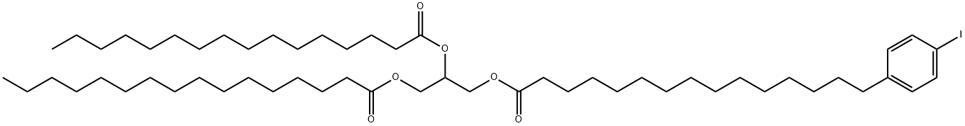 1,2-dipalmitoyl-3-(15-(4-iodophenyl)pentadecanoyl)-rac-glycerol