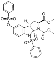 DIMETHYL-(2S, 3AR, 8AS)-8-PHENYLSULFONYL-5-PHENYLSULFONYLOXY-1,2,3,3A,8A-HEXAHYDROPYRROLO[2,3]INDOL-1,2-DICARBOXYLATE