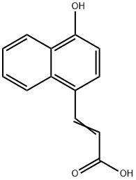 3-(4-hydroxy-1-naphthalenyl)-2-propenoic acid