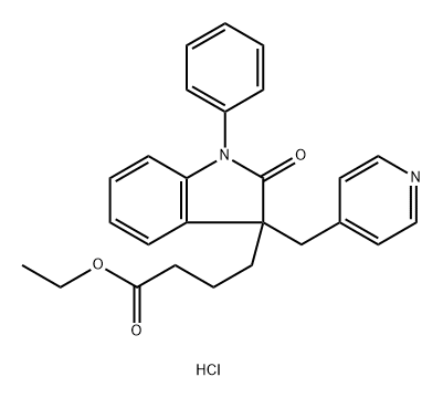 2,3-dihydro-2-oxo-1-phenyl-3-(4-pyridinylmethyl)-1H-indole-3-butanoic acid ethyl ester