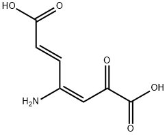 4-amino-2-oxo-3,5-heptadienedioic acid