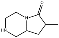 Pyrrolo[1,2-a]pyrazin-6(2H)-one, hexahydro-7-methyl- (9CI)