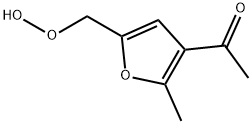 Ethanone, 1-[5-(hydroperoxymethyl)-2-methyl-3-furanyl]- (9CI)