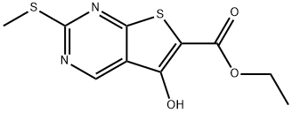 5-羟基-2-甲硫基-噻吩并[2,3-D]嘧啶-6-甲酸乙酯