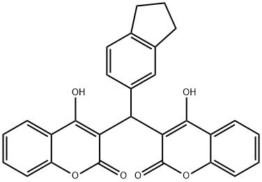 3,3'-(5-INDANYLMETHYLENE)BIS(4-HYDROXYCOUMARIN)