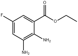 Benzoic acid, 2,3-diamino-5-fluoro-, ethyl ester (9CI)