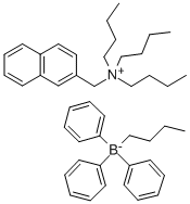 N-(2-NAPHTHYL METHYL)-N,N,N-TRIBUTYL AMMONIUM BUTYLTRIPHENYL BORATE