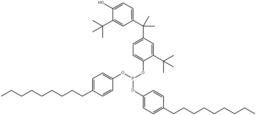 2-(tert-butyl)-4-[1-[3-(tert-butyl)-4-hydroxyphenyl]-1-methylethyl]phenyl bis(4-nonylphenyl) phosphite