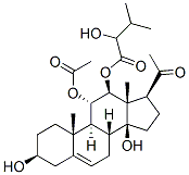 Pregn-5-en-20-one, 11-(acetyloxy)-3,14-dihydroxy-12-(2-hydroxy-3-methy l-1-oxobutoxy)-, (3beta,11alpha,12beta,14beta)-