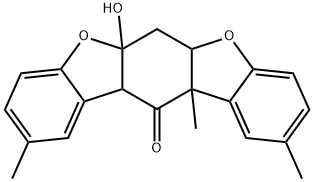 5a,6a,11b,12a-Tetrahydro-5a-hydroxy-2,10,11b-trimethylbenzo[1,2-b:5,4-b']bisbenzofuran-12(6H)-one